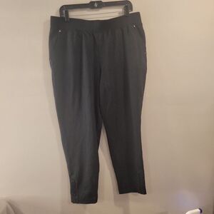 Sport Savvy Activewear Black Crop Pants Size US Large